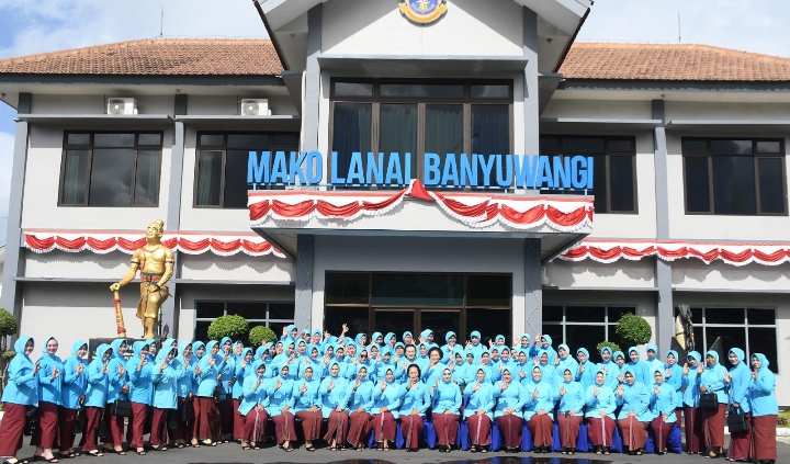 HUT ke-79 Jalasenastri, Danlanal Banyuwangi Tegaskan Keluarga Prajurit sebagai Pilar Pertahanan Negara