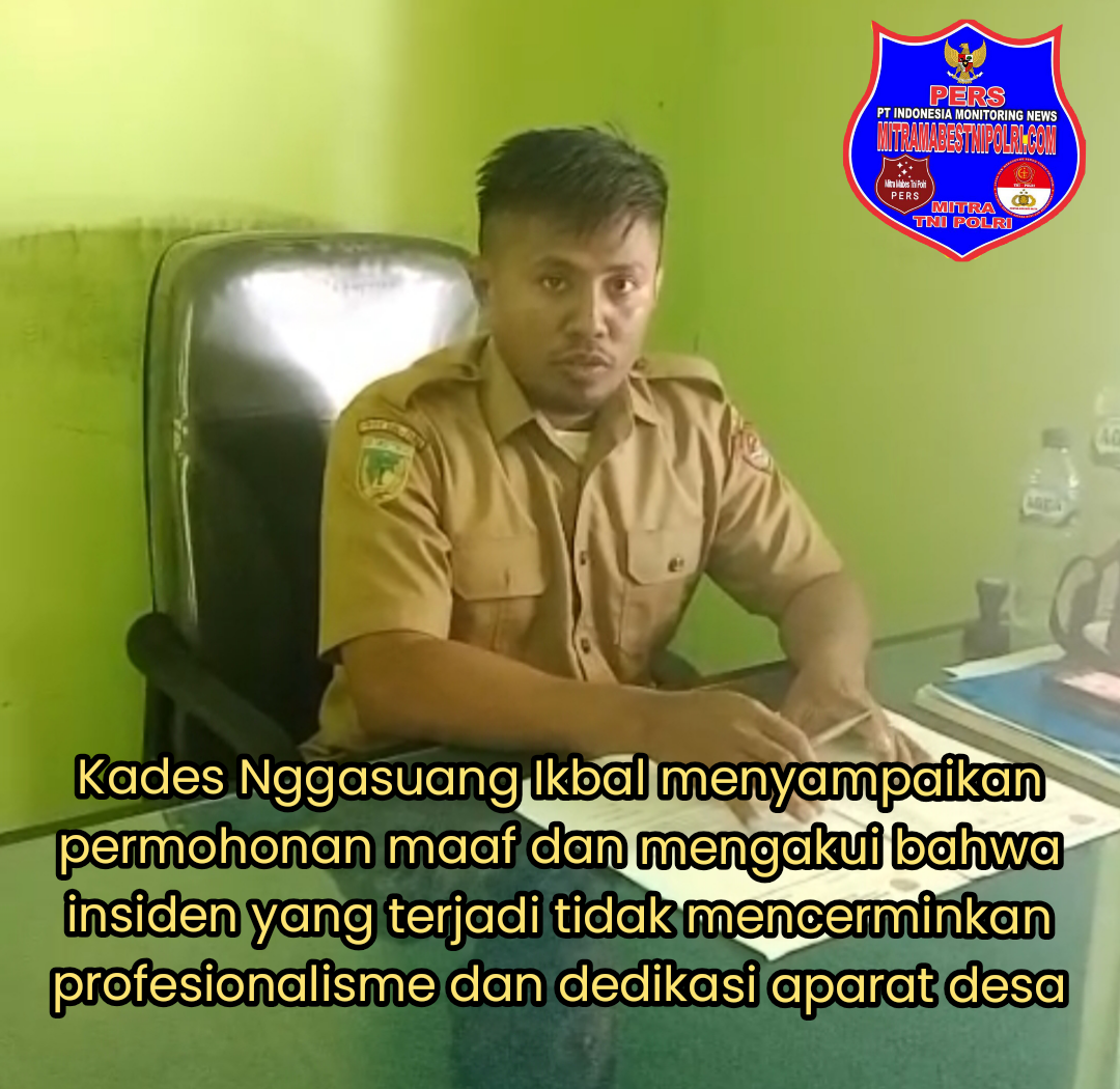 Pemerintah Desa Nggasuang Meminta Maaf Terkait Insiden Operator Desa Yang Bermain Main Saat Jam Kantor